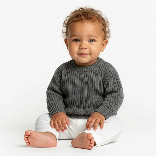 Pull bébé - Très bon état vert <span itemprop=