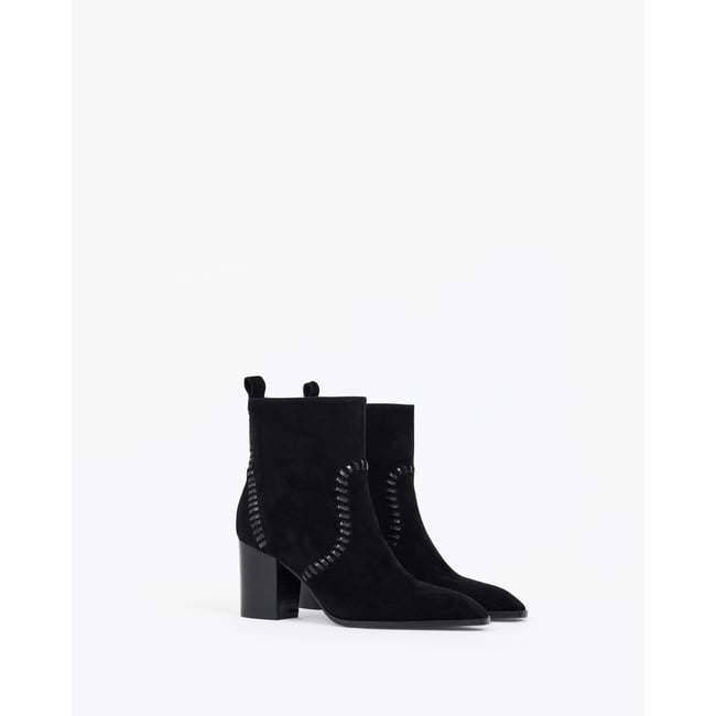 Bottines en daim à talon bloc MARCIA - MI MAI