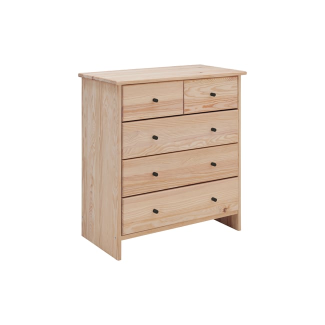 Commode bois massif 5 tiroirs - IRIS - CAMIF