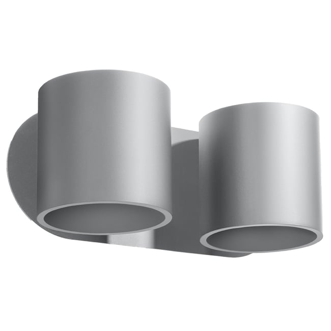 Applique Aluminium Gris G9 2 Orbis Couleur gris <span itemprop=