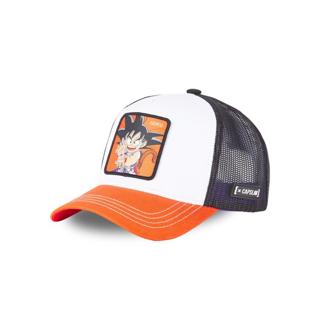 Casquette trucker Dragon Ball Z Kame blanc/violet/orange <span itemprop=