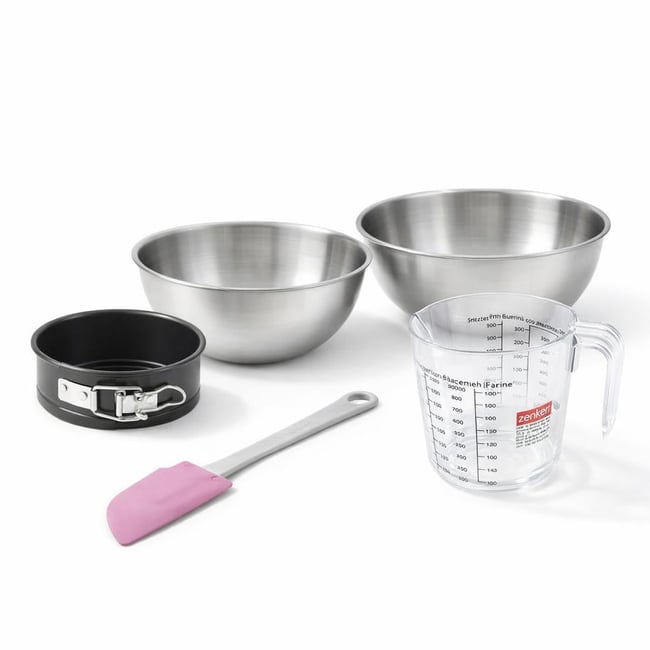 Set de 5 ustensiles de pâtisserie moule à gâteaux SPÉCIAL MINI noir <span itemprop=
