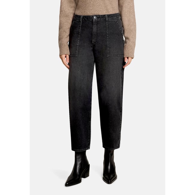 Jeans baggy à effet délavé black denim <span itemprop=