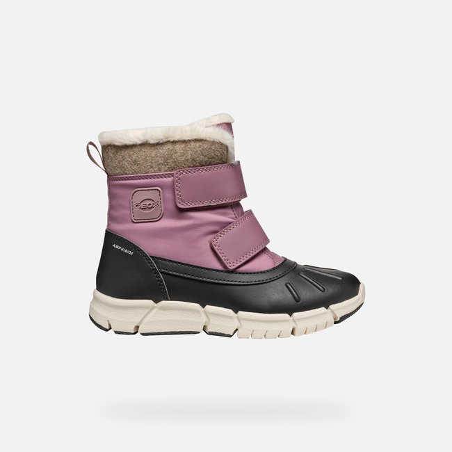 Bottines  J FLEXYPER  B AB rose foncé/noir <span itemprop=
