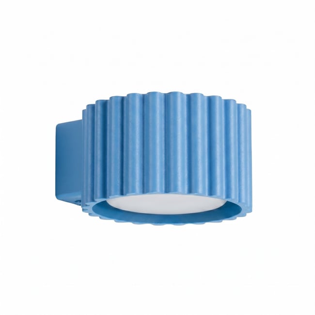 Applique murale Aluminium Bleu Gx53 1 AURA Couleur bleu <span itemprop=