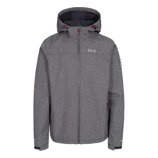 Veste softshell imperméable à capuche GABE noir <span itemprop=