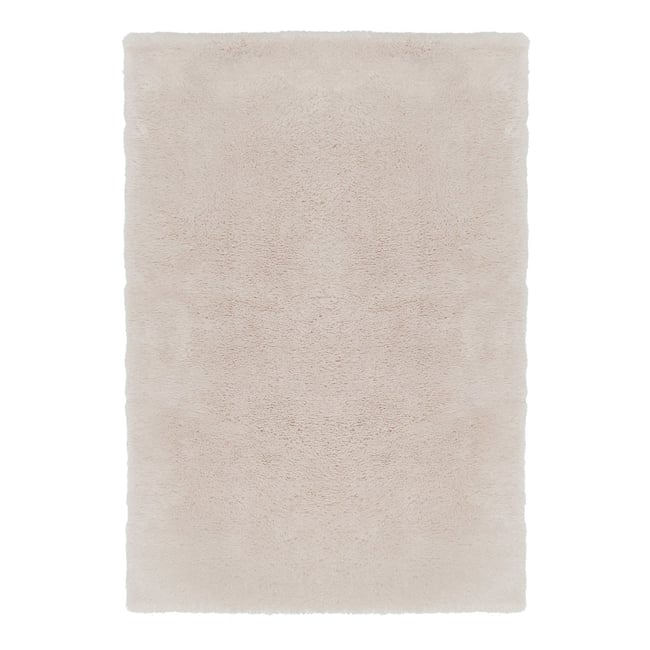 Tapis shaggy ultra-doux effet laine NUKKA Couleur beige sable <span itemprop=