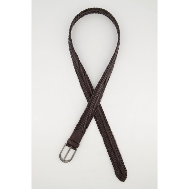 Fouet Taureau Vintage 10 Pieds – Cuir Véritable Tressé Marron Et Blanc – Western