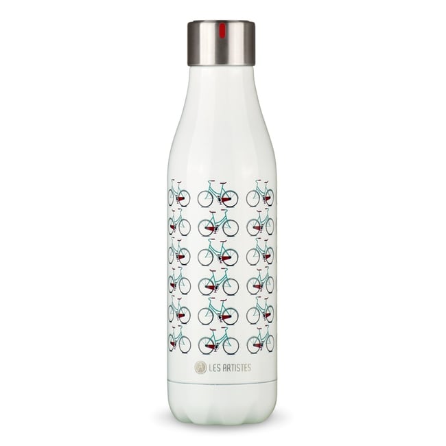 Bouteille isotherme Bicyclette 500 ml Couleur blanc <span itemprop=