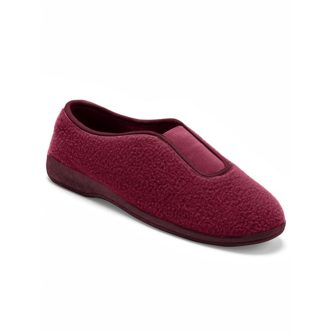 Ballerines souples prune <span itemprop=