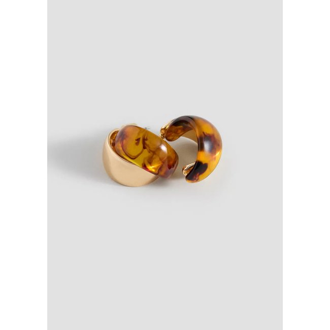 Boucles d'oreilles résine combinées - MANGO