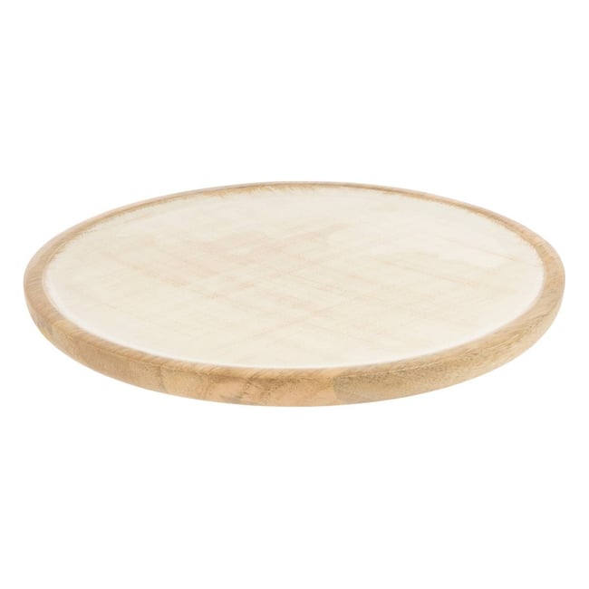 Assiette de présentation ronde en manguier AVA - ATMOSPHERA