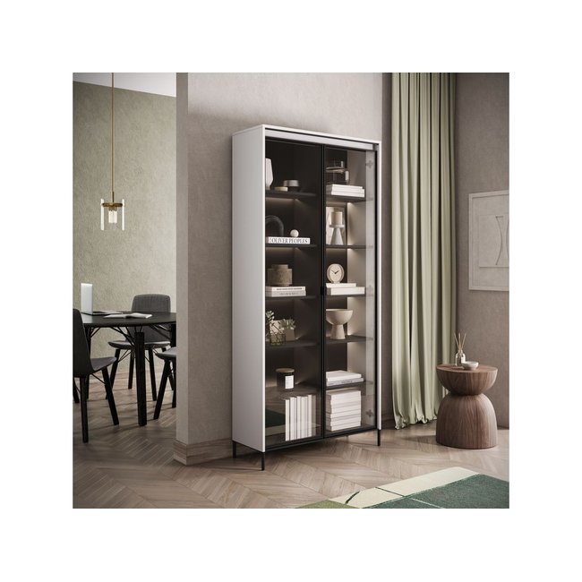 Vitrine 92 cm 2 portes, LENARA - BOBOCHIC