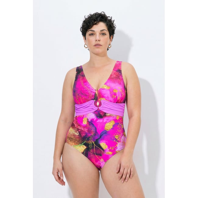 Maillot de bain avec bonnets souples bruyère clair <span itemprop=