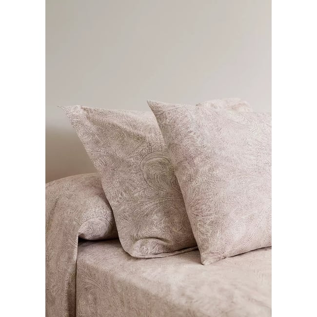 Taie d'oreiller 100 % percale de coton 60 x 60 cm cognac <span itemprop=