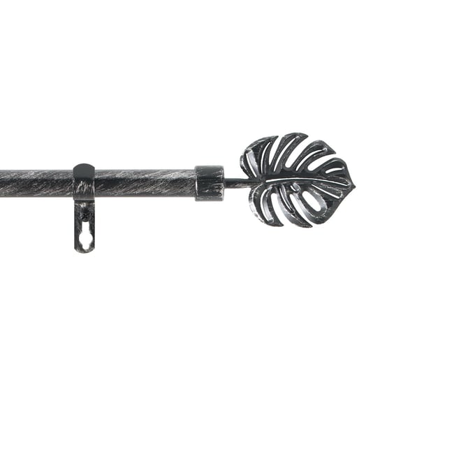 Tringle à Rideaux Extensible Moderne 115-200 Cm En Acier Inoxydable - Barre Métallique Élégante Avec Embouts Décoratifs
