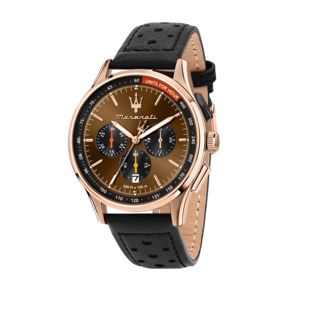 Montre Analogique  SORPASSO doré rose brun noir <span itemprop=