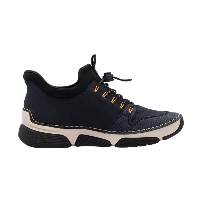 Basket Cuir Namur bleu <span itemprop=