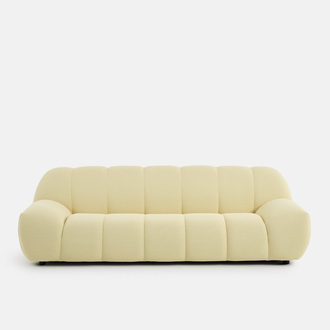 Canapé droit, 4 places, en tissu matelassé, NURIA - LA REDOUTE INTERIEURS