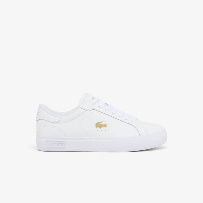 Sneakers Powercourt femme en cuir blanc-216 <span itemprop=