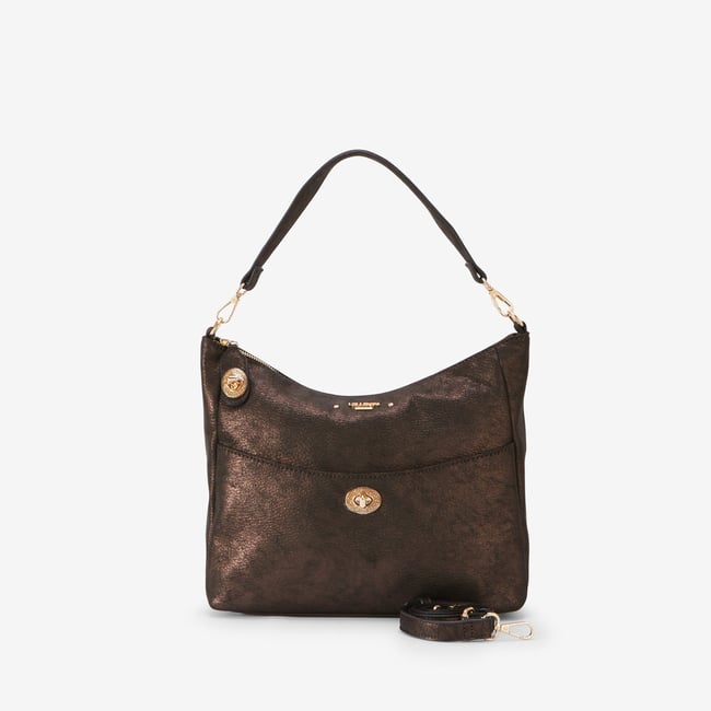 Sac hobo  Roselyne doré,marron <span itemprop=