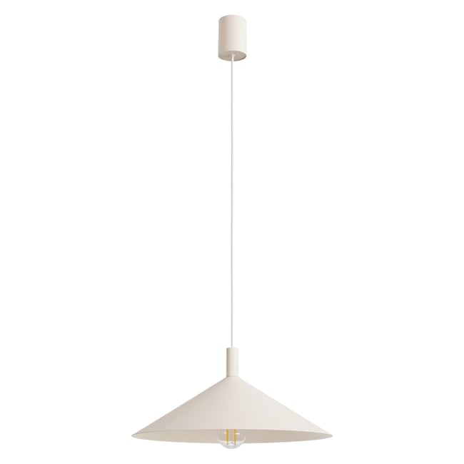 Suspension Acier Beige E27 1 NOX Couleur beige <span itemprop=