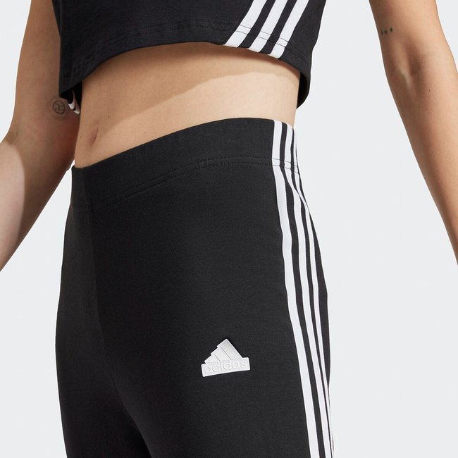 Future icons 3 stripes leggings in cotton black Adidas Sportswear La Redoute