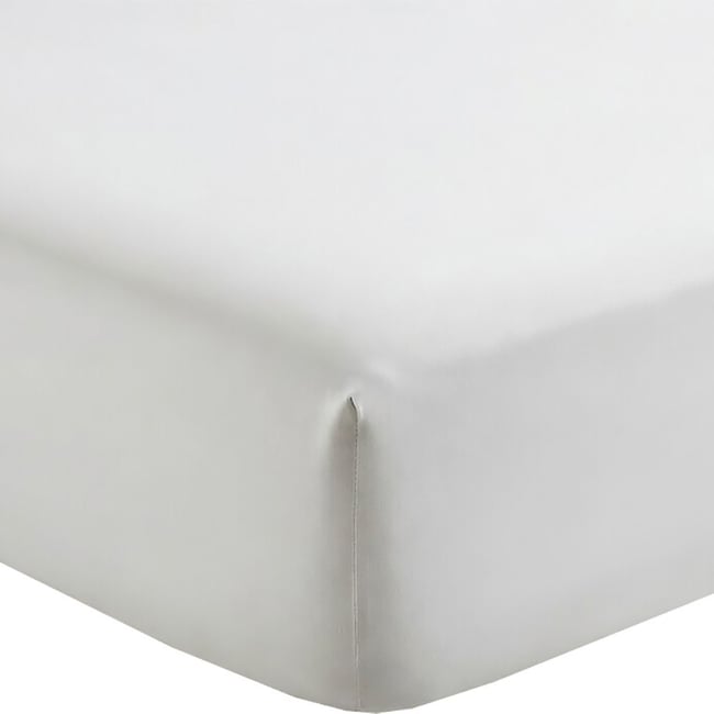 Drap Housse Percale De Coton - Percale Blanc blanc <span itemprop=