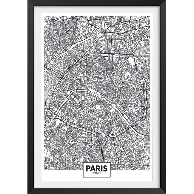 Affiche graphique paris france - HEXOA