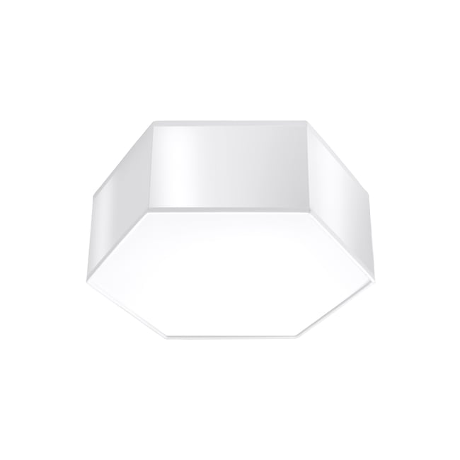 Plafonnier PVC Blanc E27 2 Sunde 11 Couleur blanc <span itemprop=