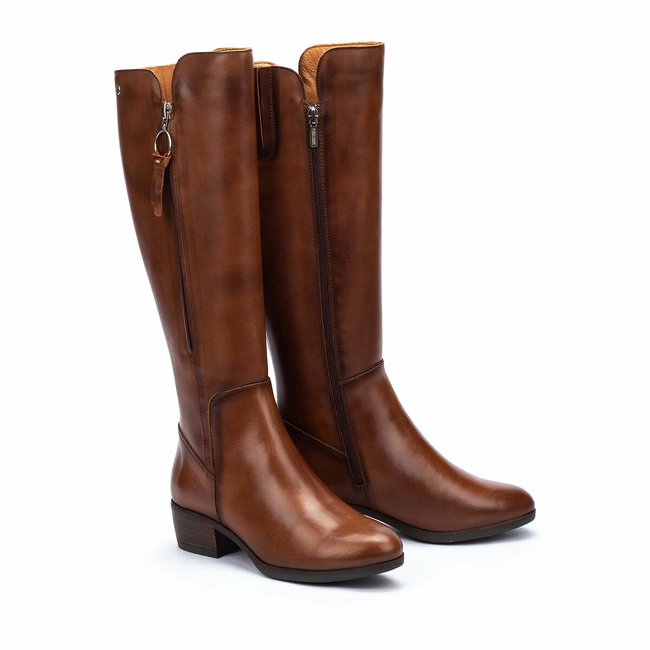 Bottes en cuir Daroca cognac <span itemprop=