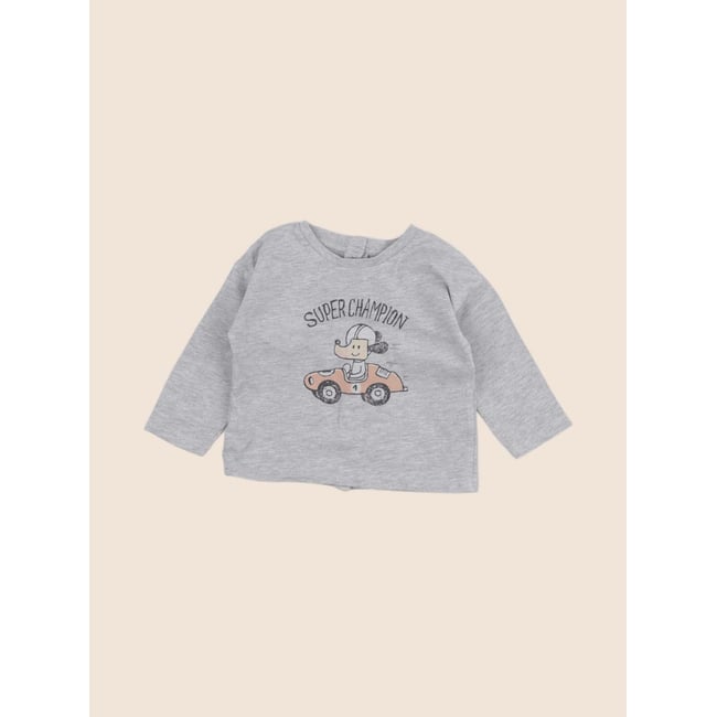 Tee-shirt - Très bon état gris <span itemprop=