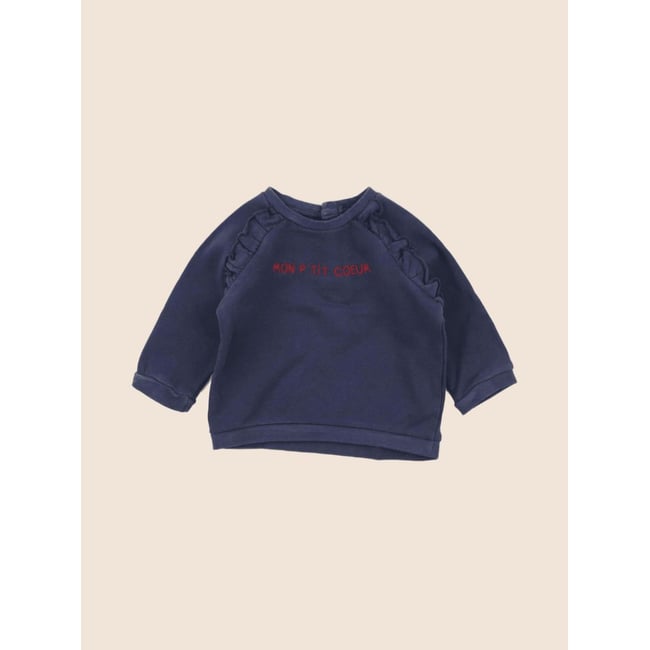 Sweat - Etat satisfaisant bleu <span itemprop=
