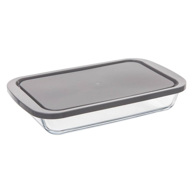 Plat rectangulaire avec couvercle KEEPEAT gris <span itemprop=