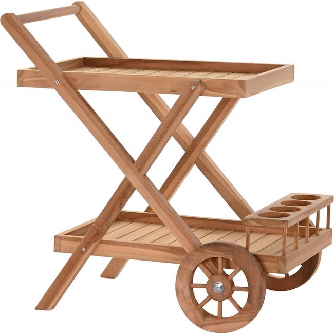 Desserte extérieure en teck, jardin marron naturel teck <span itemprop=
