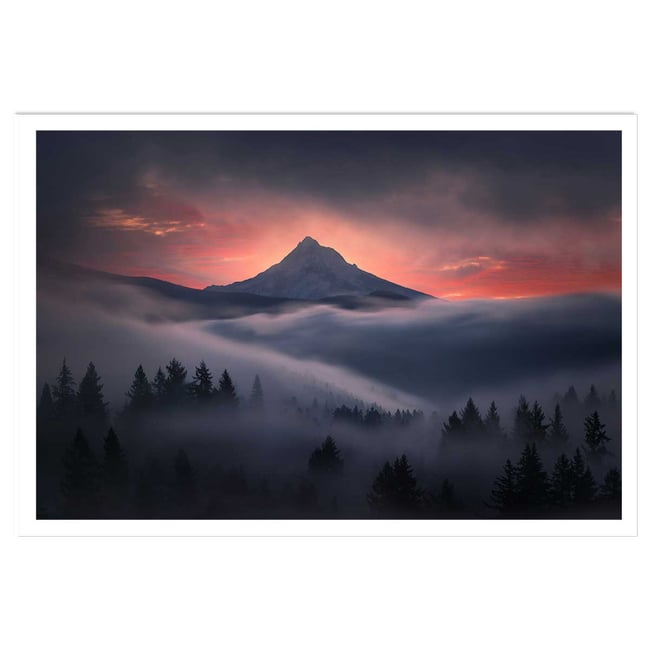 Affiche Brume en Oregon - HEXOA