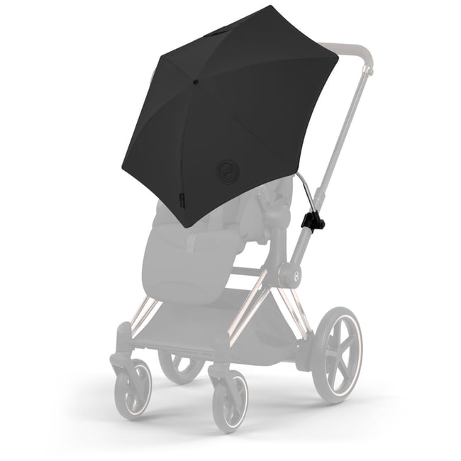 Ombrelle pour poussette noir sépia <span itemprop=