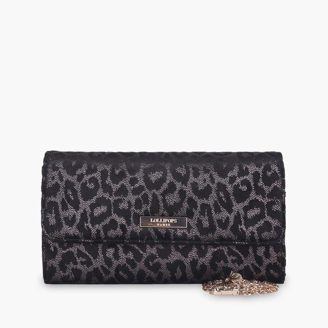 Pochette léopard Terry doré <span itemprop=