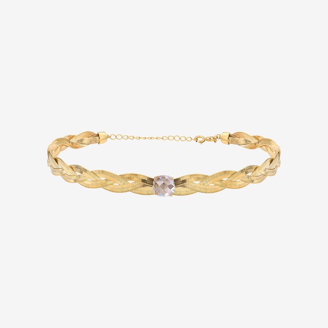 Collier choker doré triple - kalista - CAROLINE NAJMAN