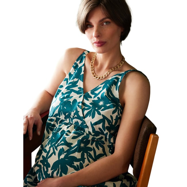 ENVIE DE FRAISE Robe Longue Grossesse Fluide Boutonnée Vert 38/40 - Allaitement