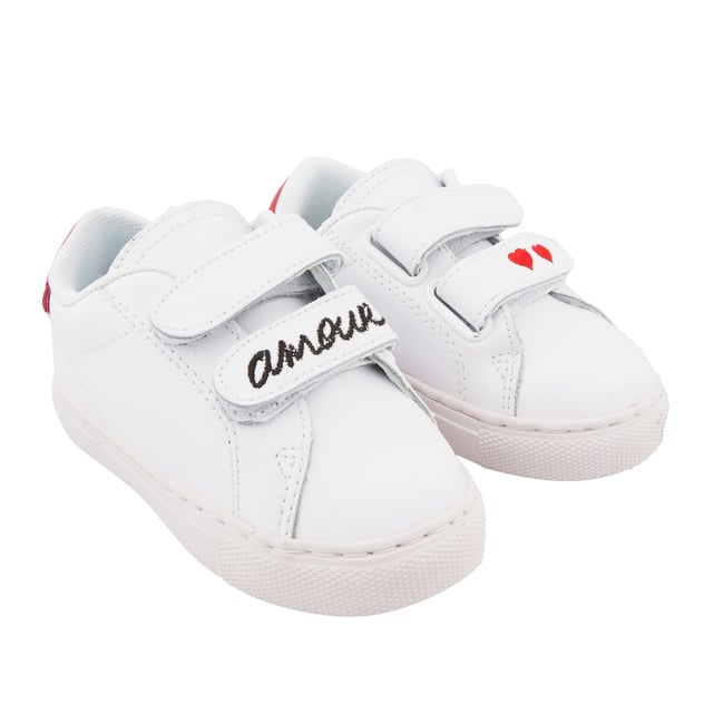 Baskets Enfant En Cuir Mini Edith Amour v002227 <span itemprop=
