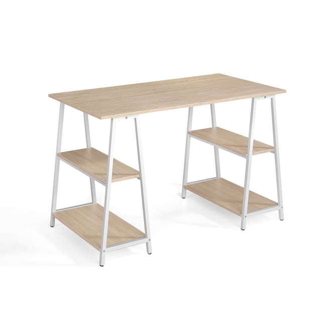 Bureau en placard et métal, DESIGN Couleur boisclair <span itemprop=