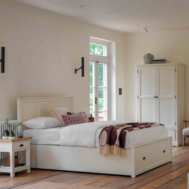 Ende 2-Drawer Storage Bed, off-white, ÉDITÉ