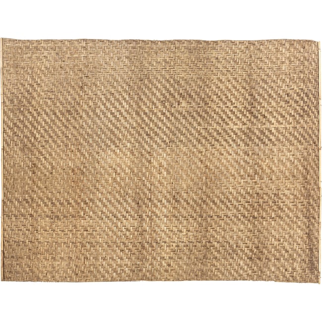 Panneau mural bohème en fibre naturelle Couleur marron naturel <span itemprop=