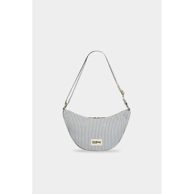 Marsupio a mezzaluna a righe, Andrea blu rigato HINDBAG