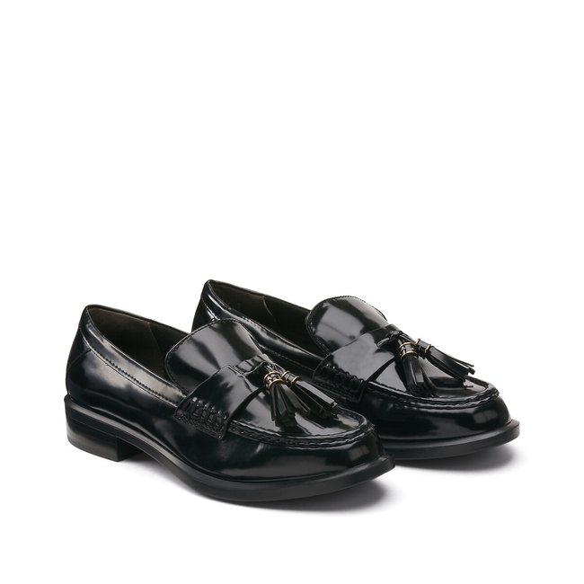 Mocassins à gland noir <span itemprop=