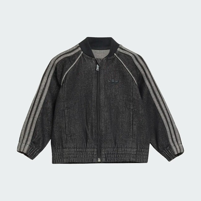 Veste en denim denim noir <span itemprop=