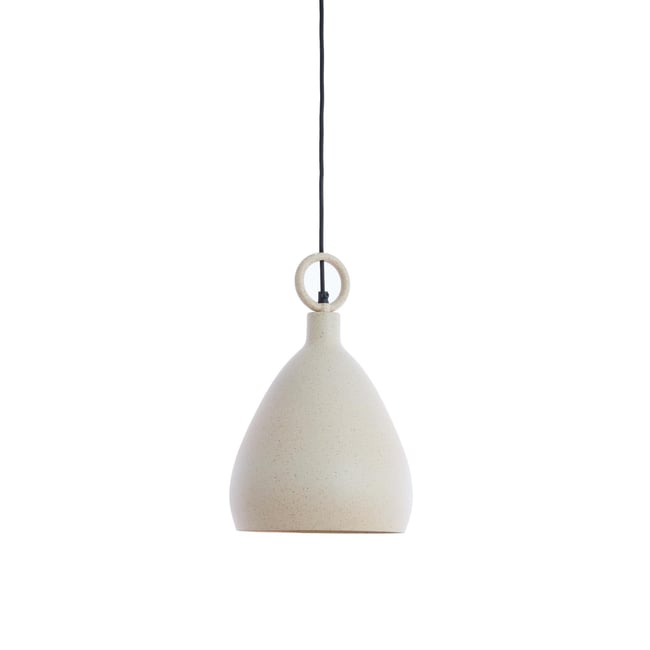 Lampe Suspendue Métal RISARI Couleur sable <span itemprop=