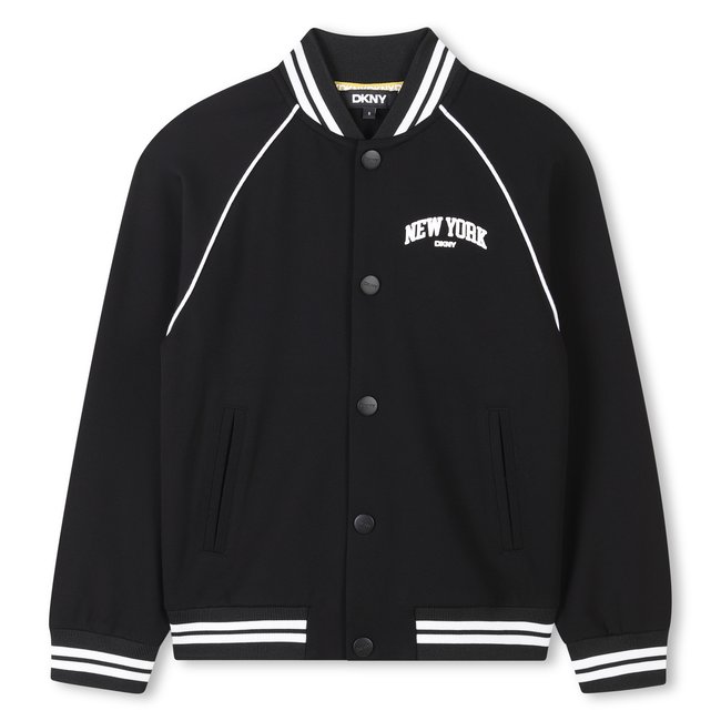 Veste siglée à pressions black <span itemprop=