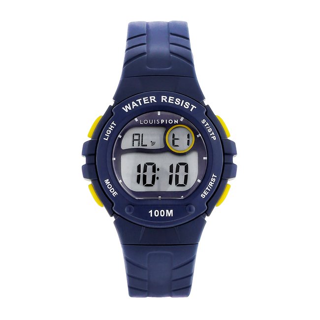 Montre Digital  SAM bleu gris bleu <span itemprop=